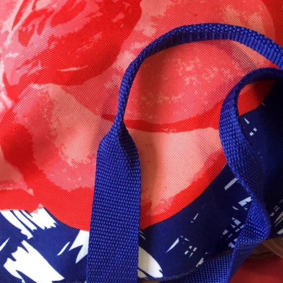 Lancôme Tote Bag NWOT Floral & Lattice Print - Lined Inside - NWOT - Picture 7 of 7